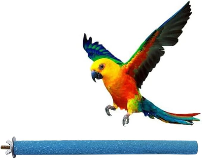 Litewoo Bird Perch Grinding Stand for Bird Parrot Budgie Parakeet Cockatiel Conure Lovebird Finch（9.84" / 25cm）