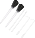2 Set Manual Fish Tank Cleaning Tools with Extension Pipe and L Shaped Extension Pipe,30ml Aquarium Water Changer,28.9 Inches Siphon Dropper for Fish Bowl Waste Remover,Coral Feeder(Black)
