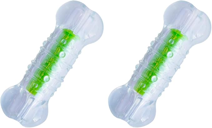 Petstages Crunchcore Bone Water Bottle Alternative Dog Chew Toy, Medium (Pack of 2)