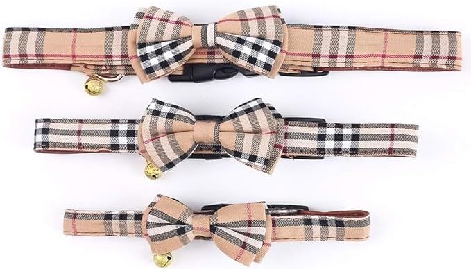 SuperBuddy Dog Collar, Adjustable Dog Collar, Pet Collar for Dog Soft Bowtie Dog Collars for Small Medium Large Pet