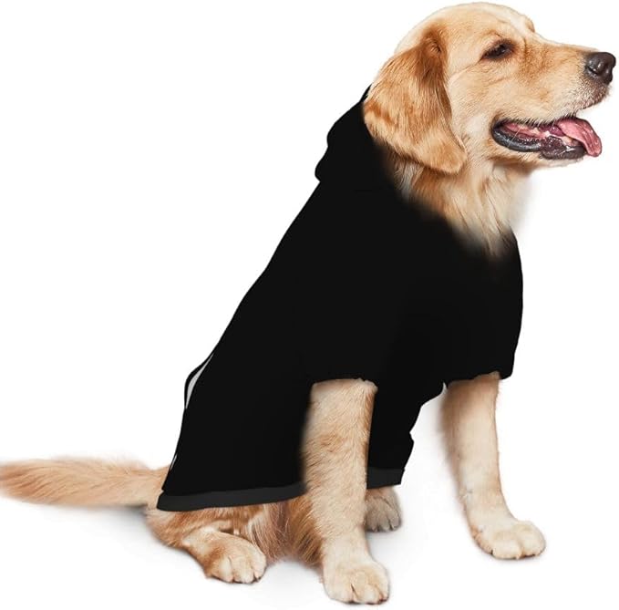 Custom Dog Clothes with Photo Name Logo Personalized Dog Sweaters for Small Medium Large Dogs Breathable Warm, 1PC, Blank Black, L