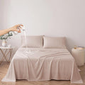 DUJUIKE Waterproof Bed Cover for Dog and Cats,Pet Hair Resistant Bed Sheet Cover, Protective BedCover with 100% Waterproof Breathable Thin Fabric (Camel, Super King 90 * 118 inch)