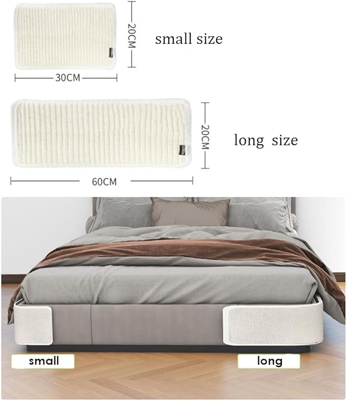 2PCS Cat Scratcher Mat Sofa Protector Natural Sisal Cat Scratching Mat Cat Scratch Couch Cover Grinding Claws Couch Guard Pad (11.8"x7.9" Gray)