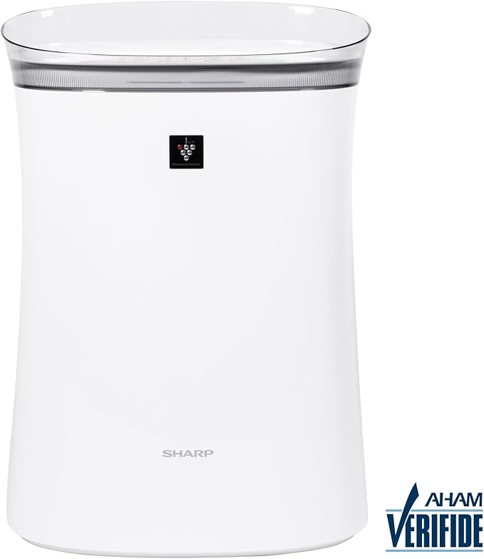SHARP Air Purifier for Medium Rooms – Covers up to 1,253 sqft in one hour, True HEPA Filter Air Purifier for Pets, Dust, Smoke, Pollen - FPK50UW