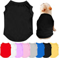 Custom Dog Shirt with Photo Name Logo Personalized Summer Breathable Cloth for Small Medium Large Pet Dogs Puppy Cats, 1 PC Blank Black, XXL