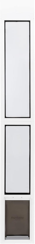 PetSafe Extreme Weather Sliding Glass Pet Door - Energy Efficient Entry for Dogs & Cats - Triple Flap with Magnetic Seal - Durable Aluminum Frame - Easy Install - Mediume