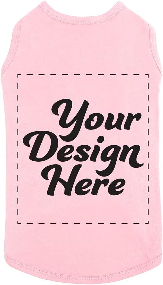 Apparelyn Custom Dog Shirt Design – Dog T-Shirt with Logo, Text or Image Print Custom Clothes for Dogs