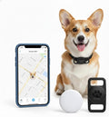 Smart Pet Location Tag with Holder – No Monthly Fee, Compatible with Apple Find My (iOS Only), Lightweight Anti-Lost Locator for Pets, Bags, and Personal Items