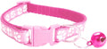MJIYA Cat Collar with Bell, Breakaway Grid Collar with Plastic Buckle, Light Adjustable, Nylon, Kitty Collars