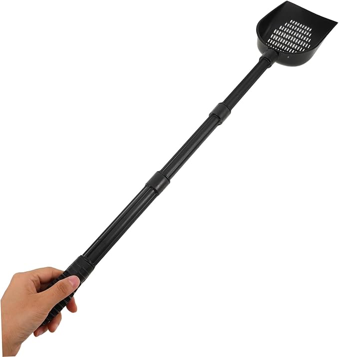 Aquarium Sand Shovel with Detachable Long Handle for Fish Tank Cleaning Nondamaging Gravel Scoop for All Aquarium Safe Scrubber Tool for Fish Tanks and Lizard Habitats