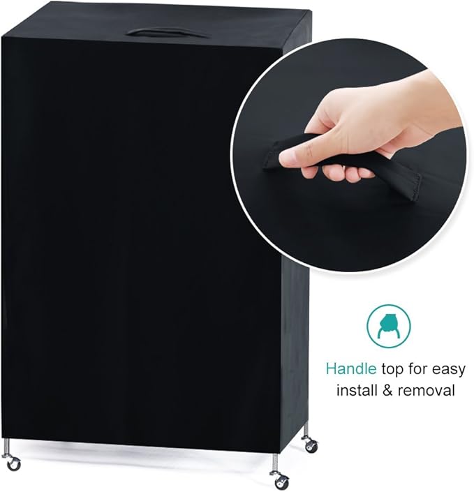 PONY DANCE Pets Product Universal Birdcage Cover Blackout & Breathable Birdcage Cover for Pets' Good Night, Small, Black, 21 Inches L x 21 W x 28 H