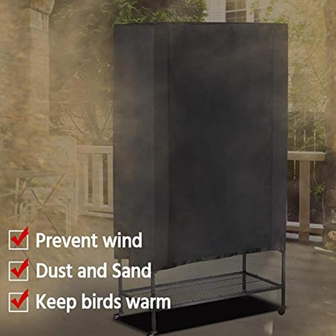 Universal Bird Parrot Cage Cover - Large Night Birdcage Protector for Bird Rescue, Night Accessories Guard, Windproof & Waterproof
