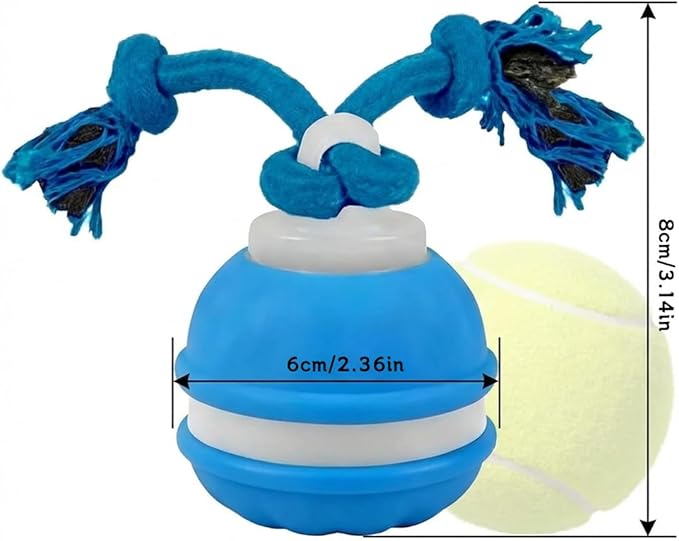 Interactive Dog Toys ，2026 upgraded motion-sensing pet toy ball, interactive dog toy ball with 360° intelligent automatic rolling. Built-in bird chirping attract dogs and keep them playing (blue)