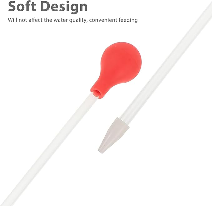 Coral Feeder with Soft Head Manual Cleaner for Fish Tank Aquarium Excreta Precise Tool for Coral and Water Plants