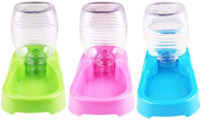 POPETPOP Pet Water Feeder Bowl Automatic Drinking Water Dispenser for Small Dogs and Puppies 7.48X5.90X4.33In Durable Eco-Friendly Design for Home and Pet Shops