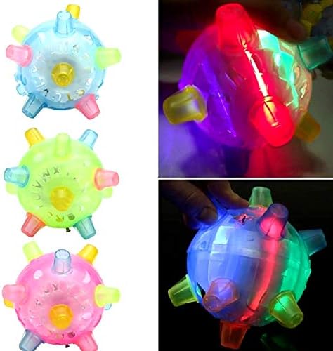 Arinda Jumping Activation Ball for Dogs Flashing Ball Light Sounds Jump Automatically