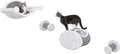 Trixie Wall Mounted Cat Lounge Set with Hammock & Condo – Climbing Shelves with Plush Condos & Sisal Steps – Wall-Mounted Cat Furniture for Scratching & Lounging – Gray, 18.75 x 11 x 11.25 in