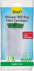 Tetra Whisper Bio-Bag Filter Aquarium Cartridges, Medium Filter for Freshwater and Marine Fish, Removes Odors and Discoloration, Ready to Use Medium Green Filter