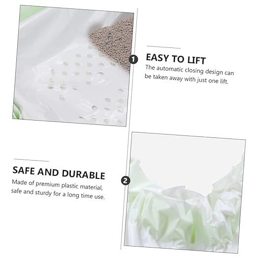 HANABASS 7pcs Cat Litter Filter Bags Pet Waste Disposal Bags Design for Litter Box Maintenance