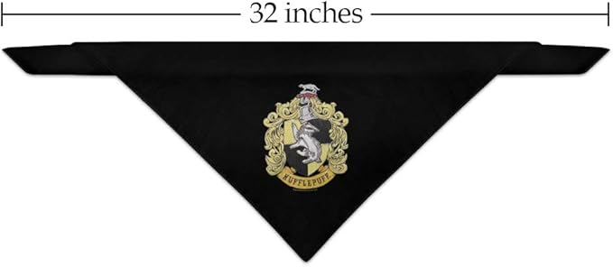 GRAPHICS & MORE Harry Potter Hufflepuff Painted Crest Dog Pet Bandana