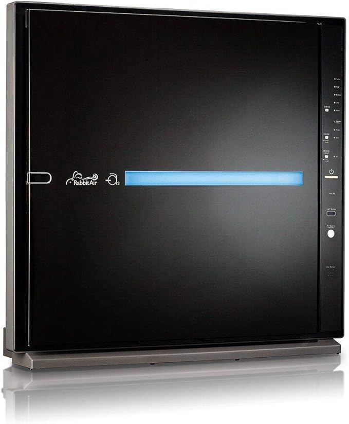 RabbitAir MinusA2 Ultra Quiet HEPA Air Purifier - Stylish, Efficient and Energy Star (SPA-780A, Black, Germ Defense)