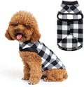 EXPAWLORER Plaid Cat Sweater - Pet Clothes Cat Puppy Vest Warm Fleece Hoodie for Cats, Fall and Cold Winter Coat Pullover Design, Buffalo Checked Sweatshirt Clothing Also for Small Dogs