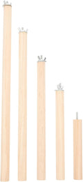 Veemoon Wood Bird Perch Stand 5pcs Parrot Cage Stick Standing Sticks Climbing Branch Rod Bird Cage Grinding Toy for Cockatiels Parakeet （10+15+20+25+30 CM）