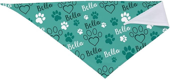 Custom Pet Scarf Personalized Dog Bandana with Name Personalized Add Your Text Bibs Triangle Head Scarfs Gift for Small Medium Large Dogs Cats Baby Puppy Pets Accessories