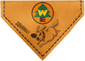 Disney Pet Bandana Up Dug Squirrel Pose and Wilderness Explorer Badge Orange Slip On Collar Bandana Only