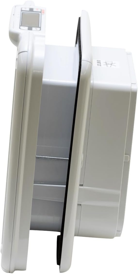 Cat Mate Elite Microchip Cat Flap with Digital Timer & LCD Display (355) - for Small to Average Sized Cats, Easy Installation in UPVC Doors, Glass, and Wood, White