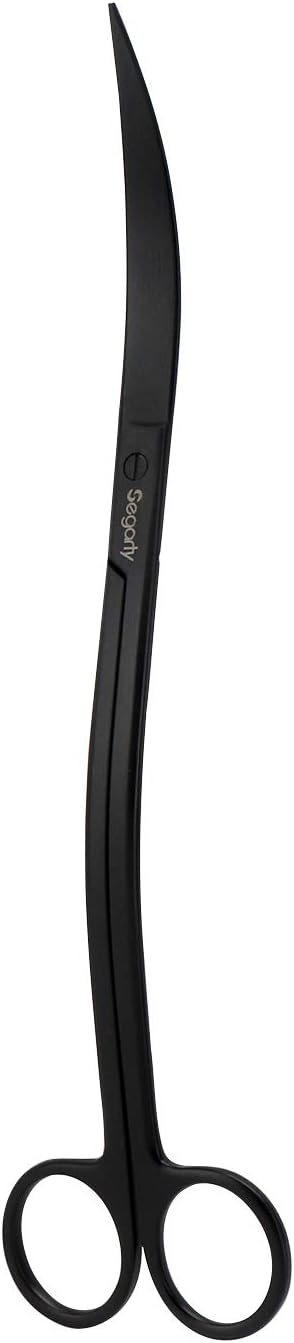 Segarty Aquarium Tools, 6 in 1 Stainless Steel Aquatic Plant Tweezers Scissor Spatula for Planted Freshwater Aquarium Landscaping Cleaning Tools Set & Fish Starter Kit