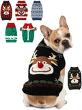 Dog Christmas Sweater, Soft Warm Pet Clothes Coat for Small Medium Large Dogs and Cats Boy Girl, Fall Cozy Holiday Turtleneck Knitting Collar Pullover Pup Outfit Costume for Thanksgiving New Year