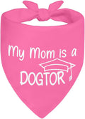 My Mom is A Dogtor Pink Dog Bandana, Graduation Gifts for Medical Student, Funny Cute Appreciation Gifts for Doctor Nurse Veterinarian, Christmas Birthday Gifts for Dog Mom