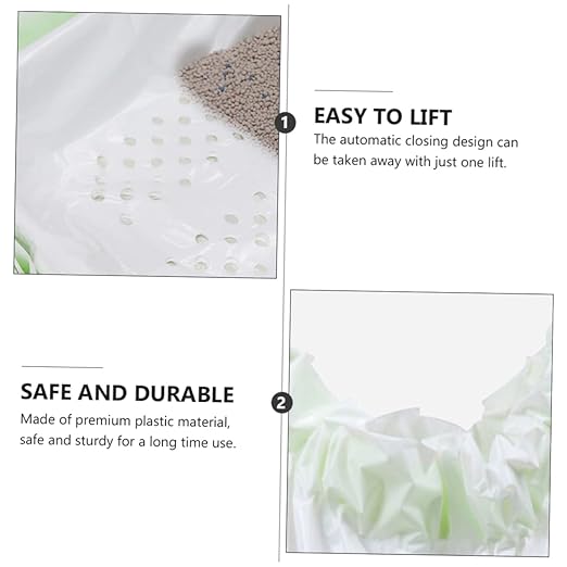 Mipcase 7pcs Cat Litter Filter Bags Design for Convenient Pet Waste Disposal White Litter Cleaning Supplies