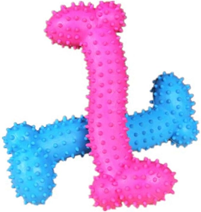 Pet Chew Toys,Resistant to Bite Bone Pet Dog Puppy Molar Thorn Chew Toy for Teeth Training