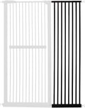 Lumizone Extra Tall Cat Gate Extension Kit 61.02" High Pressure Mounted 16.73" Extra Wide 1.37" Gap No Drilling Tall Pet Gate for Dogs (Black, 61.02" H x 16.73" W, Extension)