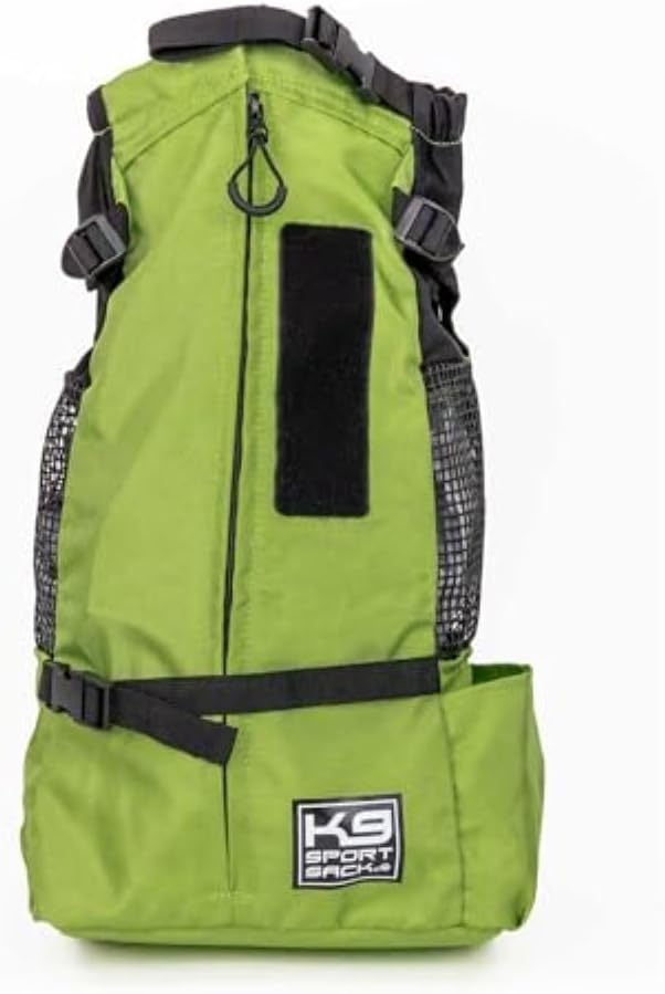 K9 Sport Sack Trainer - X-Small, Greenery - Ideal for Dogs with 9-12” Back Length - Backpack-Style Training Carrier - Meant for Quick, Non-Strenuous Activities