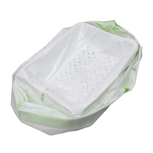HANABASS 2sets Pet Cat Litter Filter Bag Bags Large Hole Automatic Closing Design 7pcs*2