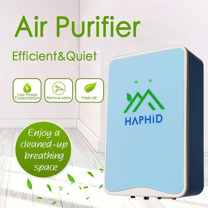 Ionizer Air Purifier/Plug In Air Purifier [Upgraded] with Ion Technology, Cat Litter Deodorizer Odor Eliminator for Purifying Pet Odors, Various Smell, Etc(Blue,6-Pack)