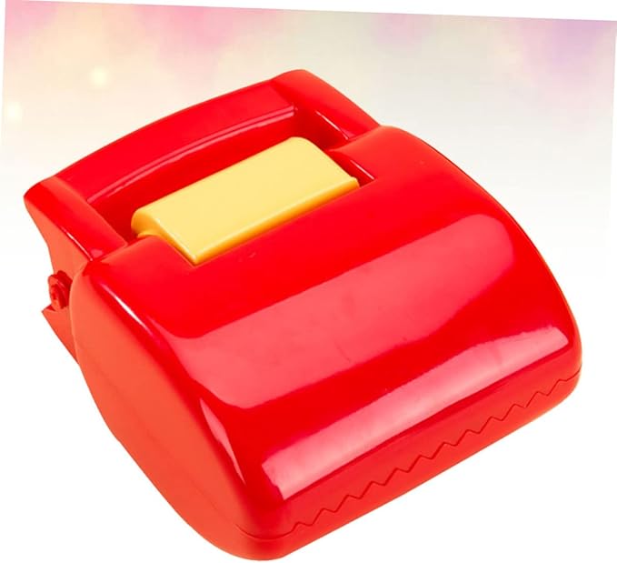 FRCOLOR Outdoor Pet Waste Litter Picker Tool Compact Red Clamp for Easy Cleanup Durable Plastic Construction Portable Waste Management for Dogs and Cats