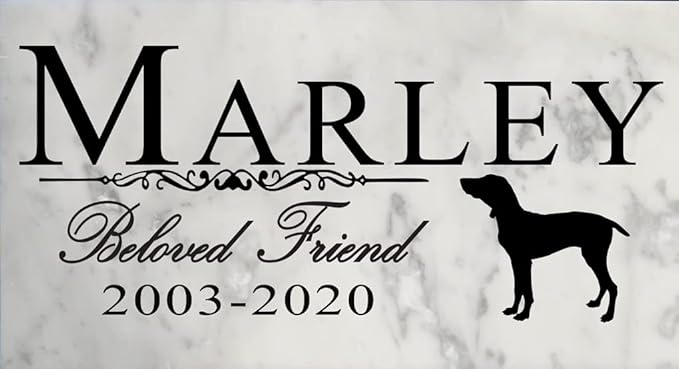 Broad Bay Dog Memorial Stone Personalized Marker Outdoor Garden Choose Your Breed Plaque Grave Headstone