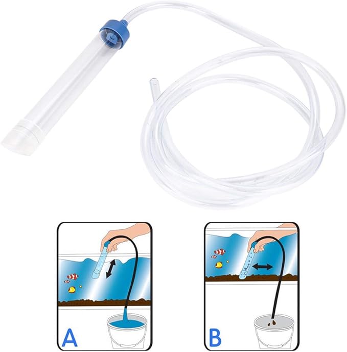 Restokki Aquarium Cleaning Pump Kit Small Fish Tank Cleaner Changing Water Tool