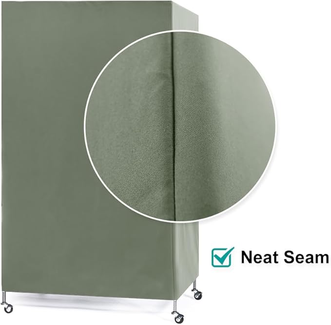 PONY DANCE Pets Product Universial Birdcage Cover Blackout & Breathable Birdcage Cover for Pets' Good Night,Large, Sega Green, 35" L x 25" W x 47" H, 1 Pc