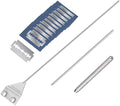 HOTOOLME Aquarium Scraper, 25.6" Stainless Steel Scraper Cleaning Razor with 10 Blades for Glass Aquarium Fish Tank