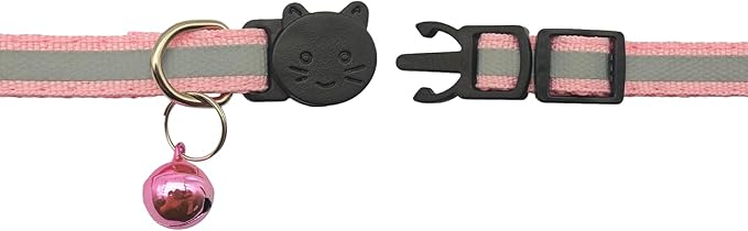 14 Pack Breakaway Cat Collar with Bell, Reflective Kitten Collar for Girl Boy Cats, Safety Buckle Adjustable 7.5-12.5 Inch, 0.4 Inch Width Lightweight, Pet Gifts (Multi-Colored)