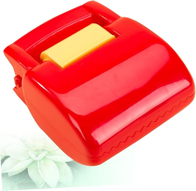 FRCOLOR Outdoor Pet Waste Litter Picker Tool Compact Red Clamp for Easy Cleanup Durable Plastic Construction Portable Waste Management for Dogs and Cats