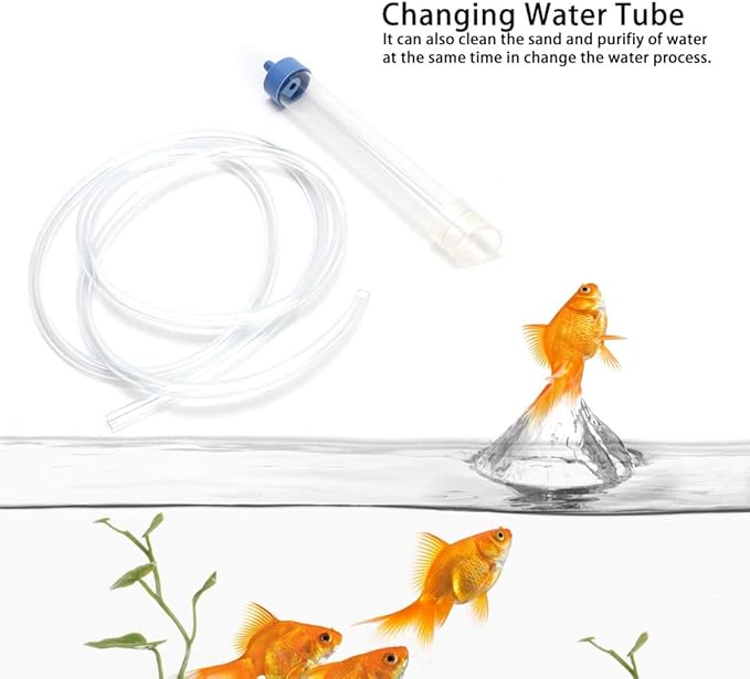 Zerodis Fish Cleaning Tools Tool PVC Small Fishcleaner Change Water Sand Wash Water Purification Professional Pump Cleaning