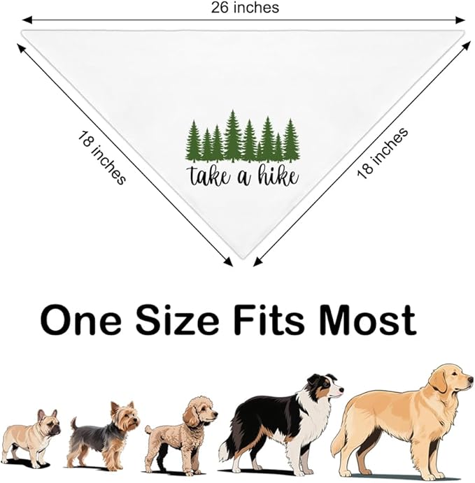 Funny Outdoor Dog Bandana, Puppy Scarf Photo Prop for Outdoor Adventure Hiking Camping Mountain, Gifts for Ranger (Tree)