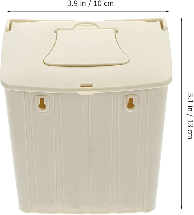 TEHAUX Parrot Breeding Box 5.1X3.9X5.1In Plastic Nesting Box Cage Mounted Bird House for Cockatiel Budgie Finch Conure with Hinged Cover Easy Clean