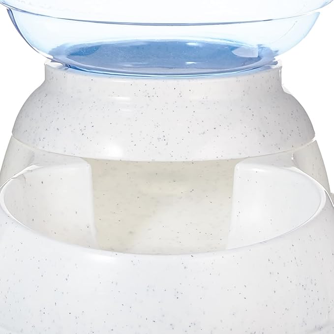 Amazon Basics Gravity Pet Food Feeder for Dogs and Cats,Small,6-Pound Capacity,Gray,(Pack of 4)